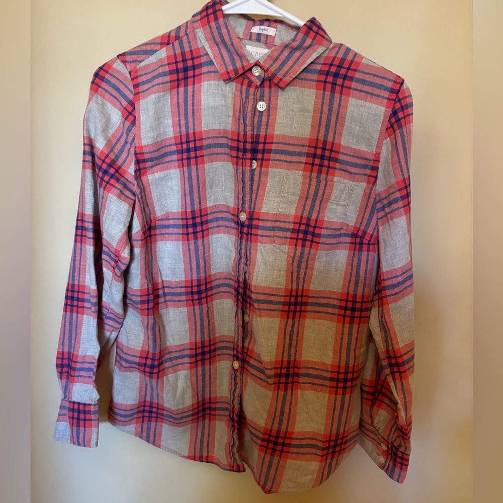 J. Crew MP plaid flannel shirt